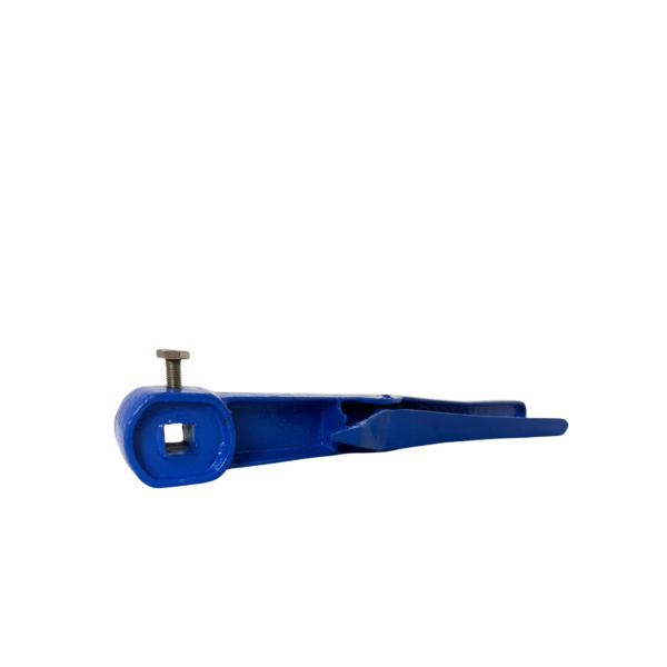 Cast Iron Hand Lever RAL 5010. For Unitech FA PTFE Butterfly Valve