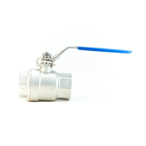 St/st 2-Piece Full Bore Ball Valve Screwed - 1/2"