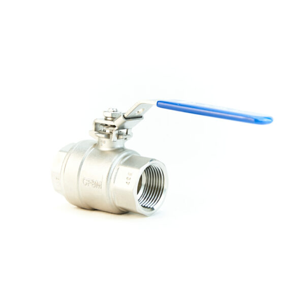 St/st 2-Piece Full Bore Ball Valve Screwed