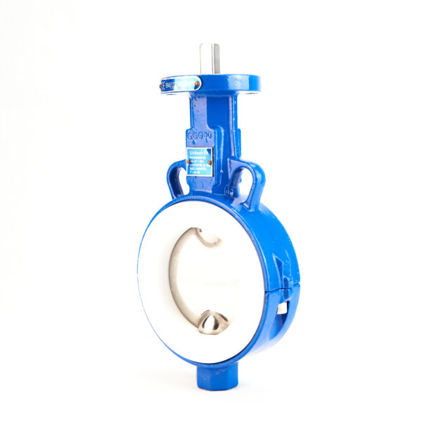 FA Wafer Butterfly Valve. Split Ductile Iron Body, PTFE. Bare Shaft
