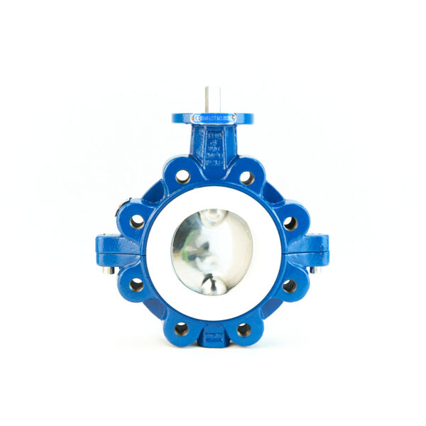 FA Lugged PN16 Butterfly Valve. Split Ductile Iron Body, PTFE. Bare Shaft