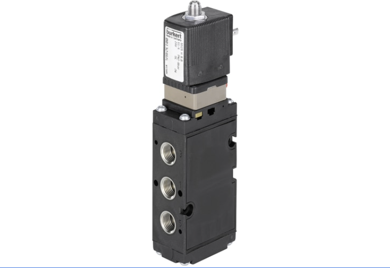 Black metal, actuated pneumatic valve