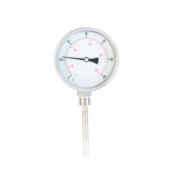 100mm Dial 100mm Immersion Temperature Gauge 0-120°C