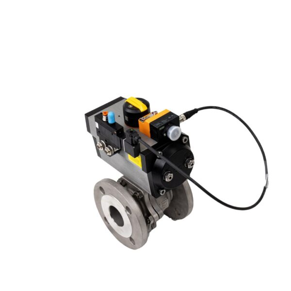 IFM IN5334 Proximity Sensor With E12517 Target Puck & Burkert 5470 24V DC Namur Solenoid, 136773, Pre-Wired To Sensor With E11427 Jumper Cable