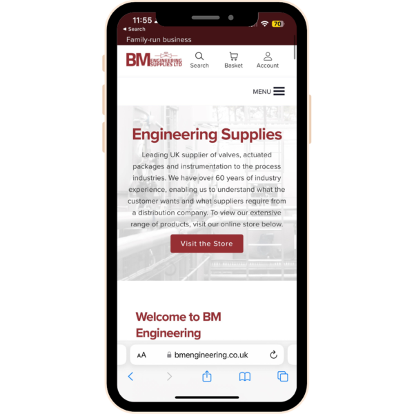 Online Store Account at BM Engineering Supplies