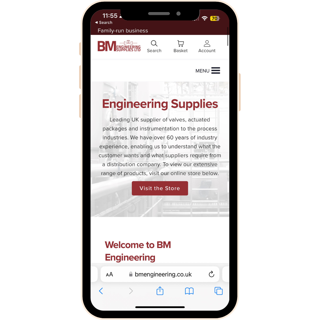 Online Store Account at BM Engineering Supplies