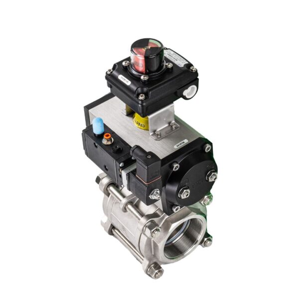 pneumatically actuated bsp screwed ball valve option 1-2