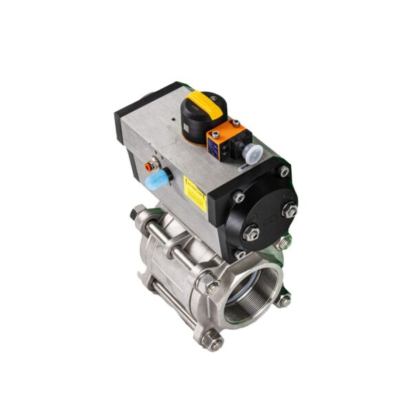 pneumatically actuated bsp screwed ball valve option 10