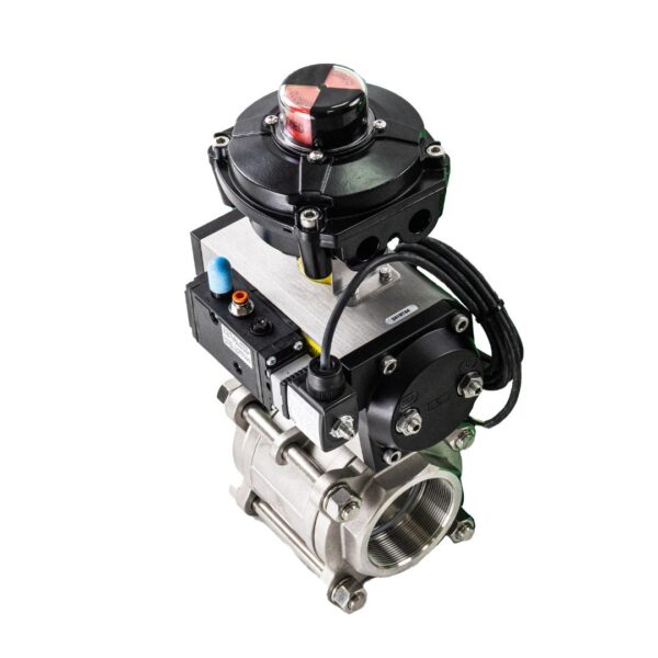 pneumatically actuated bsp screwed ball valve option 4-5