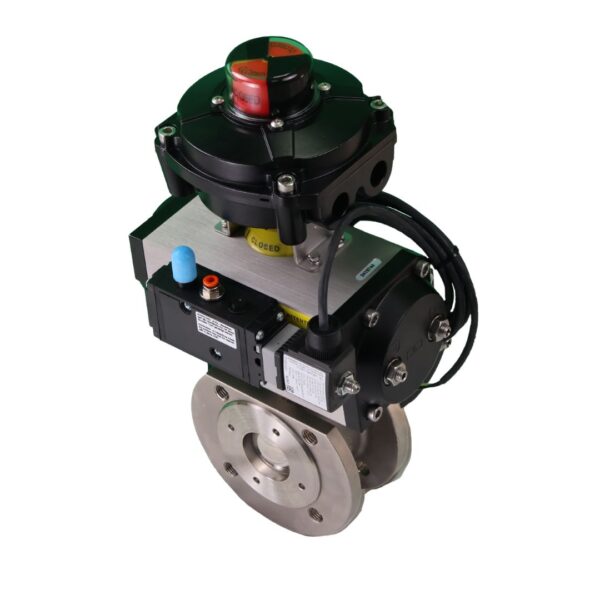 Pneumatically Actuated PN16 Wafer Ball Valve