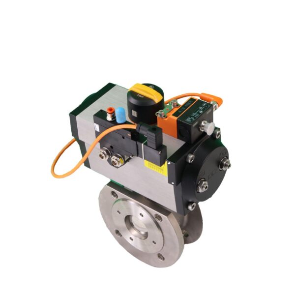 Pneumatically Actuated PN16 Wafer Ball Valve