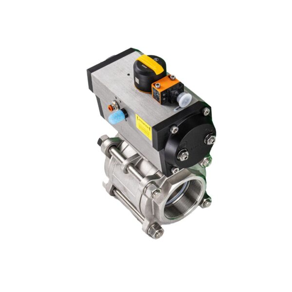pneumatically actuated bsp screwed ball valve option 9
