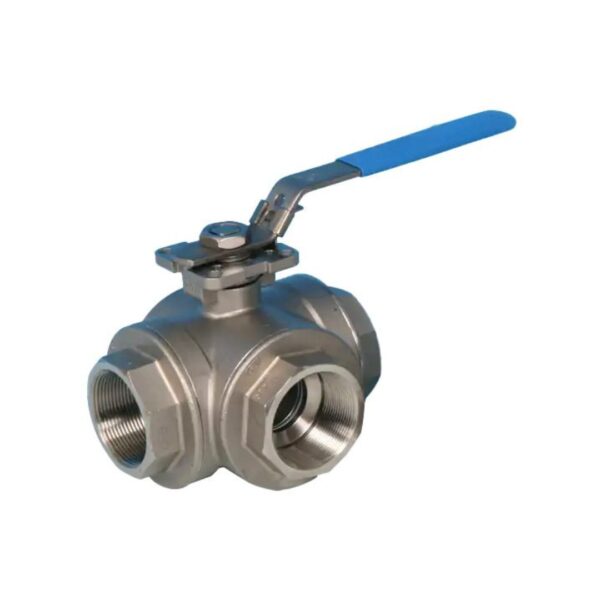 screwed 3 way ball valve