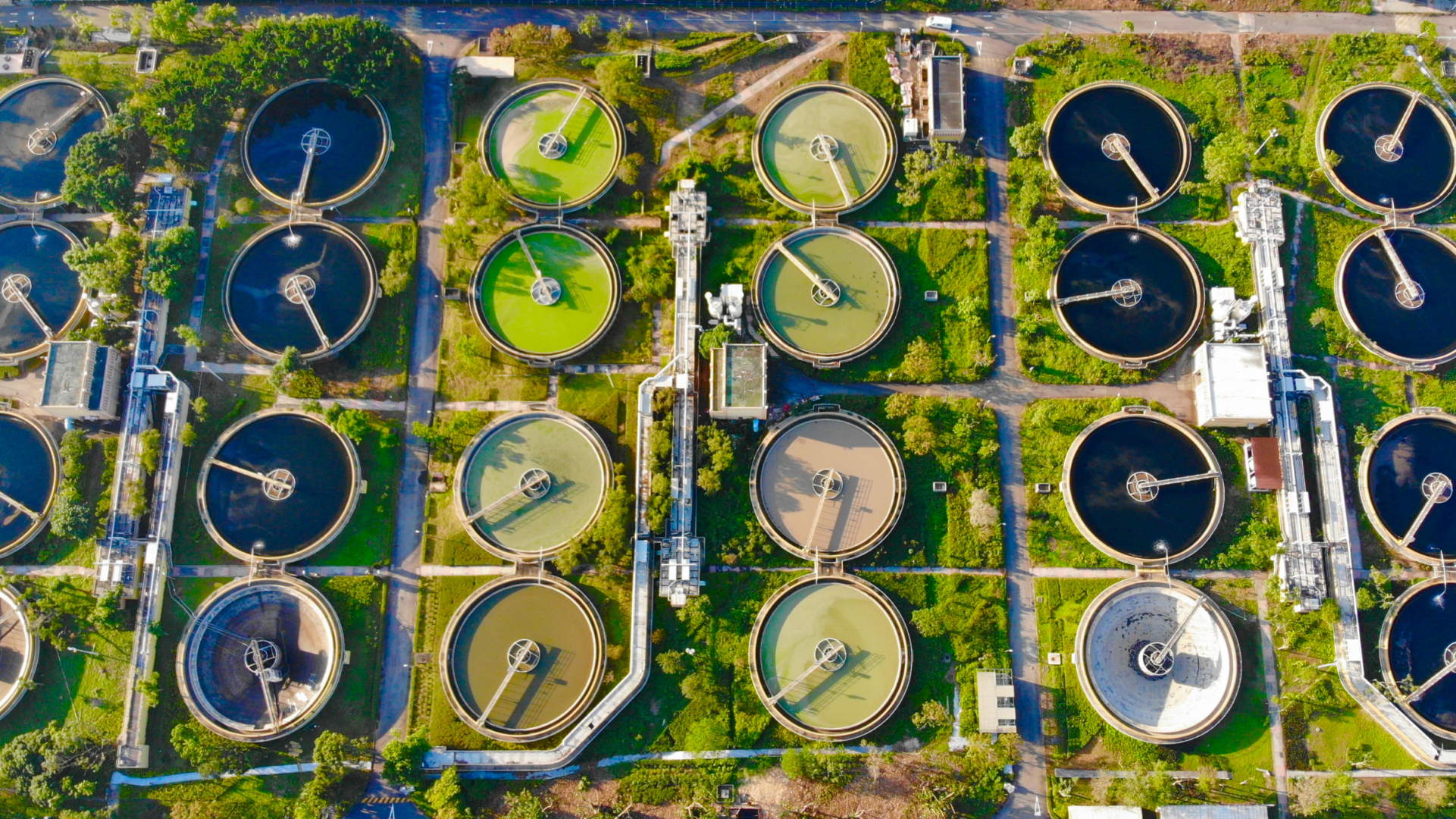 Valves and actuators for water treatment plants