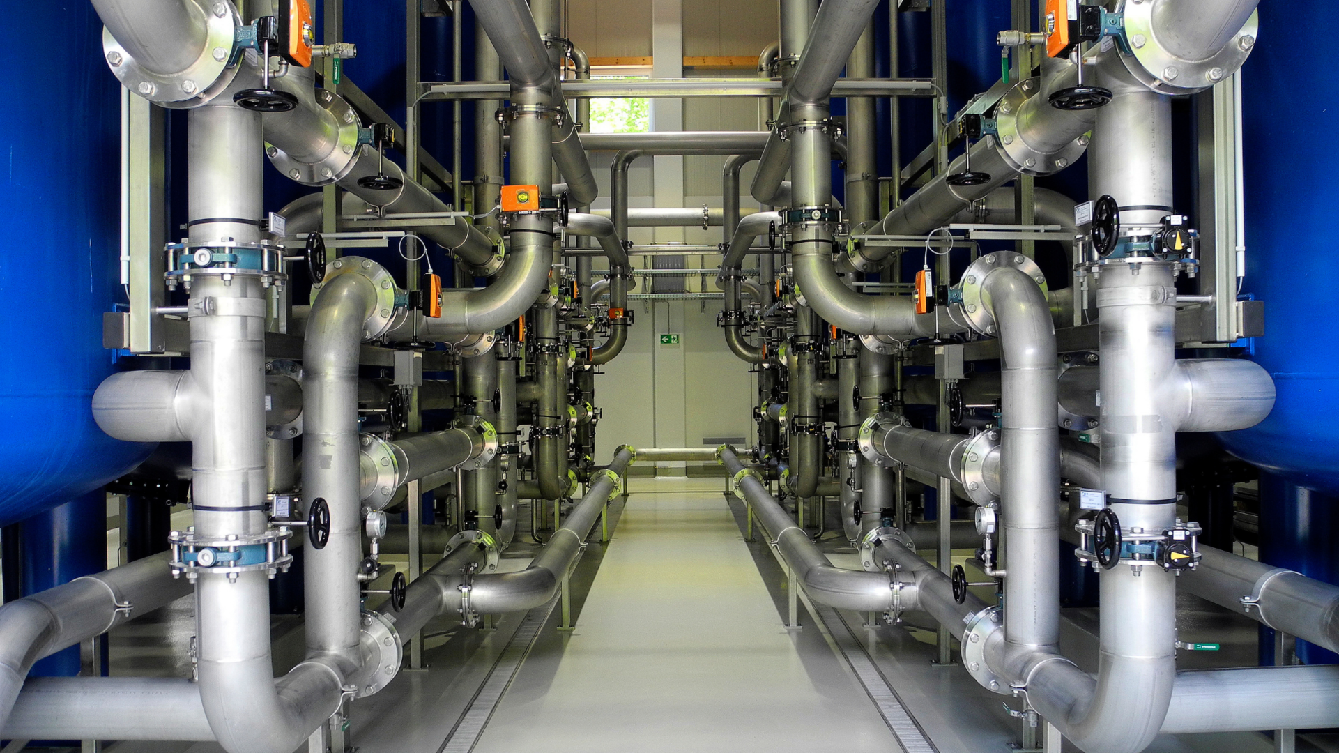Valves and actuators for water treatment plants